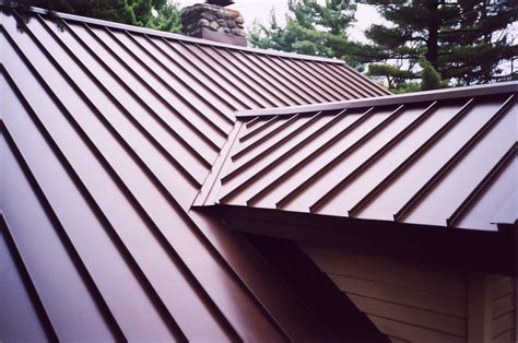 standing seam sheet metal roofing